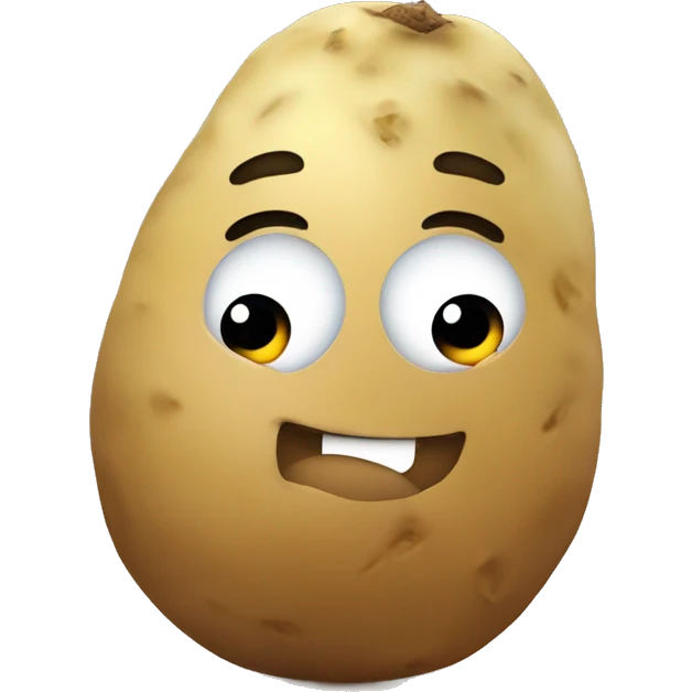 Potato hugging another potato emoji