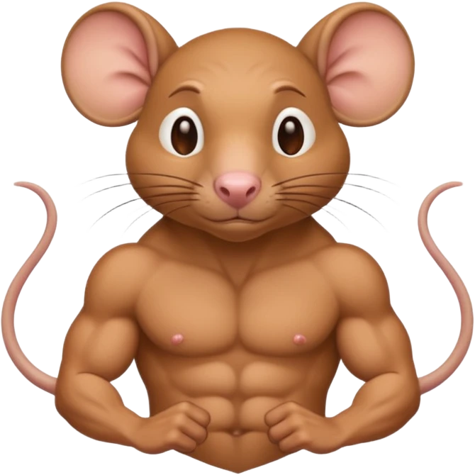 Rato fortão emoji