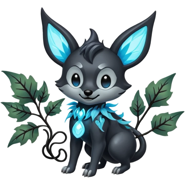Batty Electrical Slim Mightyena-Plant-fairy emoji
