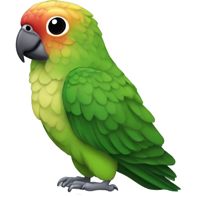 green cheek conure emoji