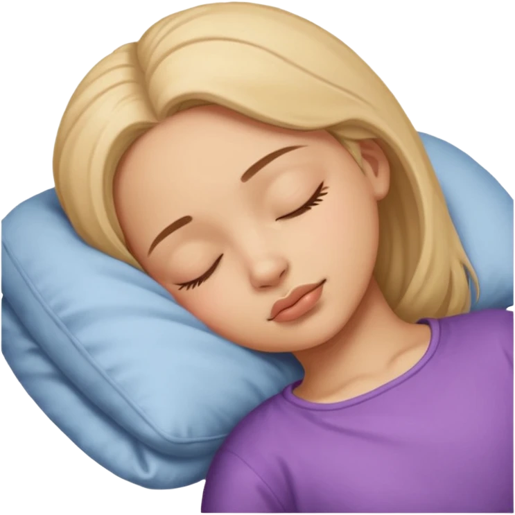 Menina dormindo emoji
