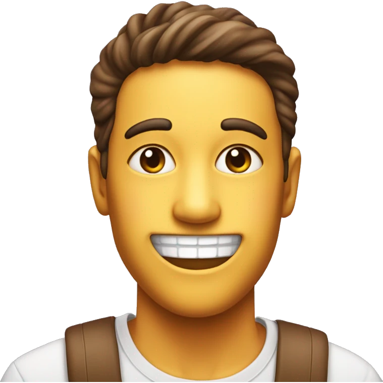 Simile with cake on face emoji