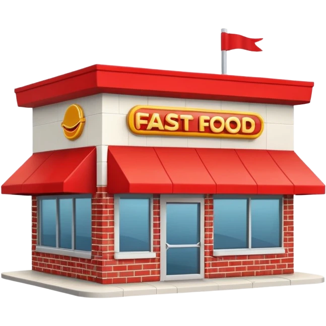 Fast food building emoji