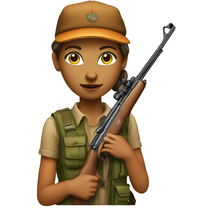Girl deer hunter emoji