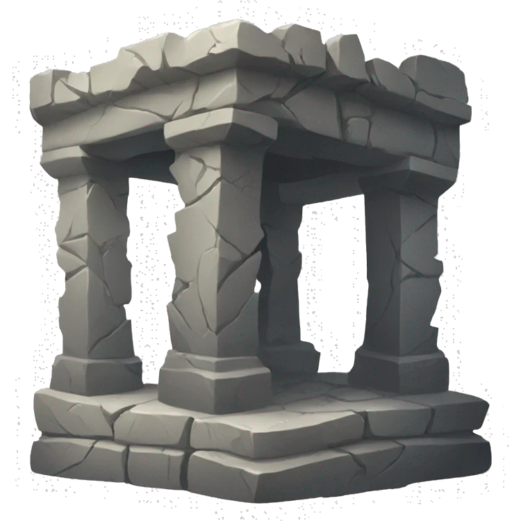 Broken stone Altar emoji