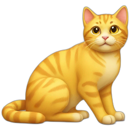 Yellow cat emoji