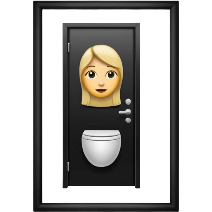 Women’s bathroom door emoji