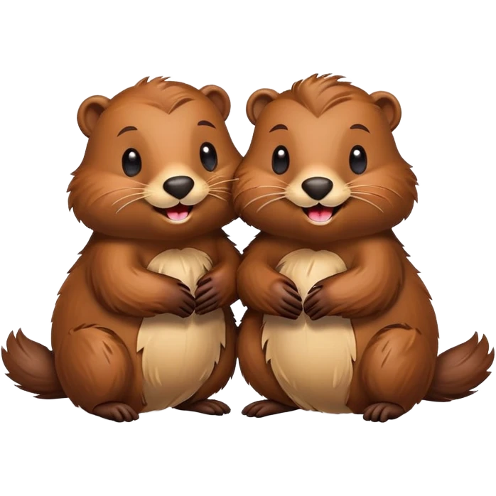 beavers in love emoji
