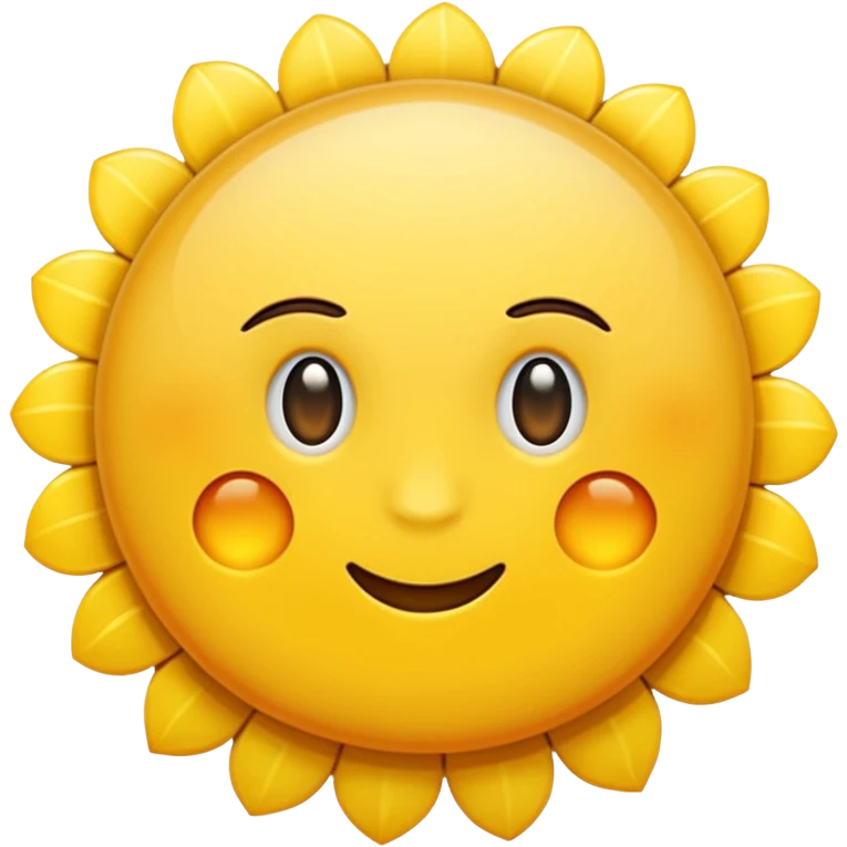 generar un sol natural, sin carita feliz, que se asemeje a un sol normal emoji