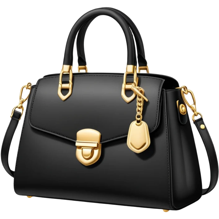 designer handbag, elegant and chic, fashion theme emoji
