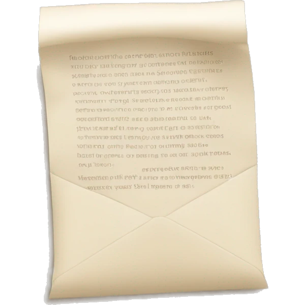 A paper letter  emoji