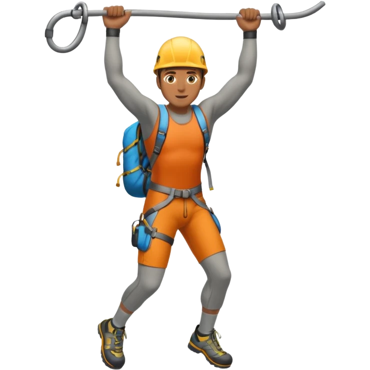 full body climber man emoji