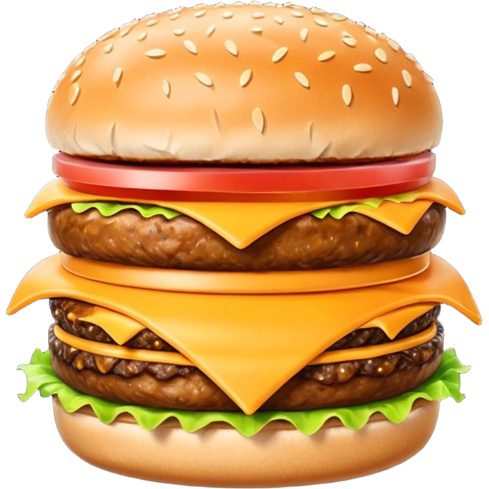 hamburguesa con cheddar emoji