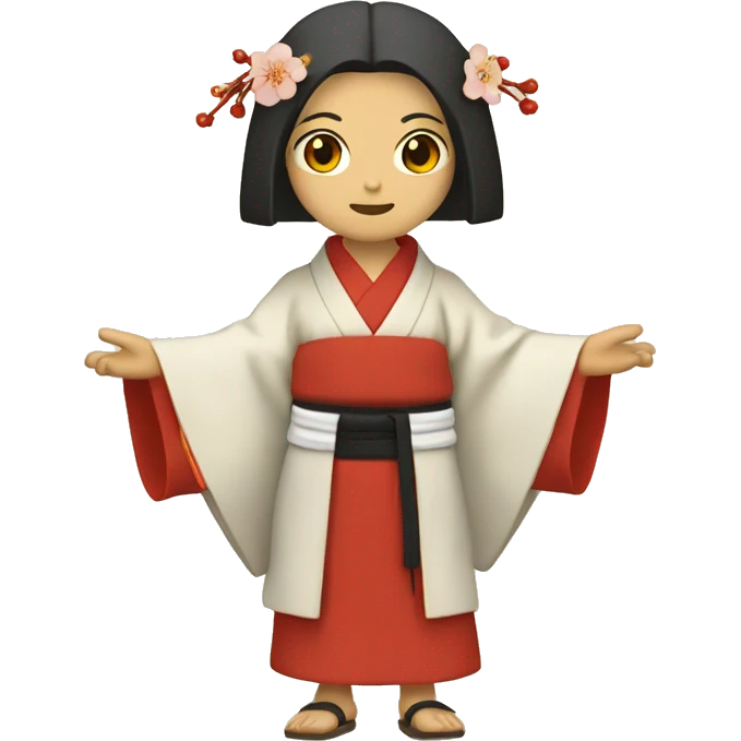 a shinto Miko emoji