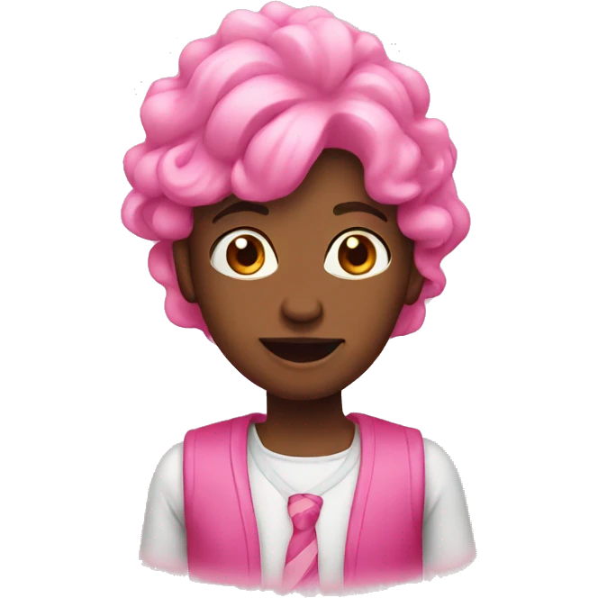 Pink birthday emoji
