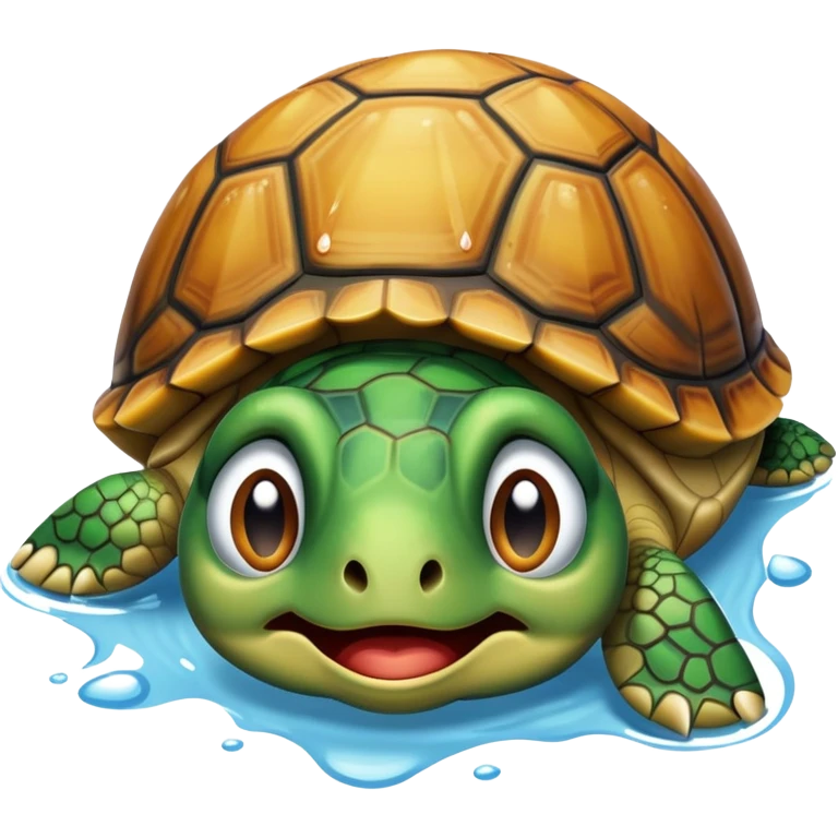 A turtle crying  emoji