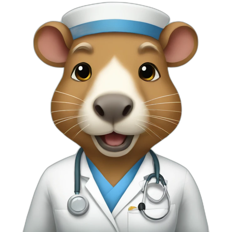 a capybara nurse emoji
