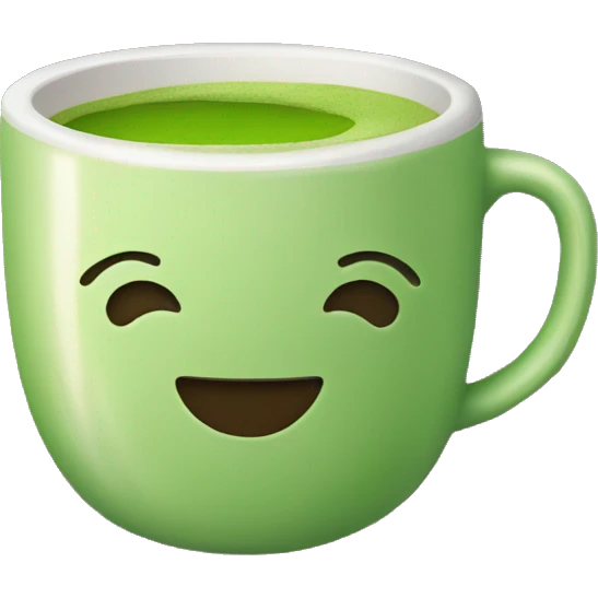 A cup of matcha  emoji