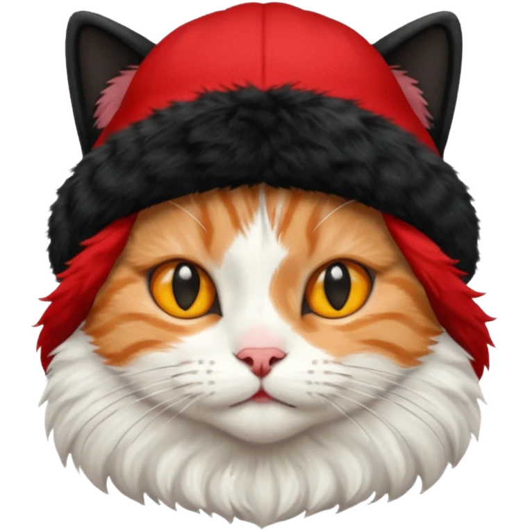 cat with black cap and red jersey emoji