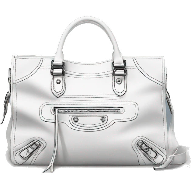 Balenciaga white city  bag emoji