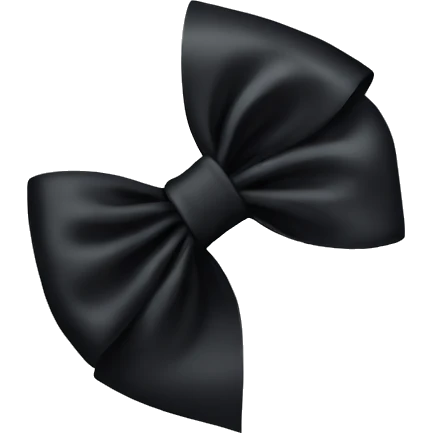 Black bow emoji