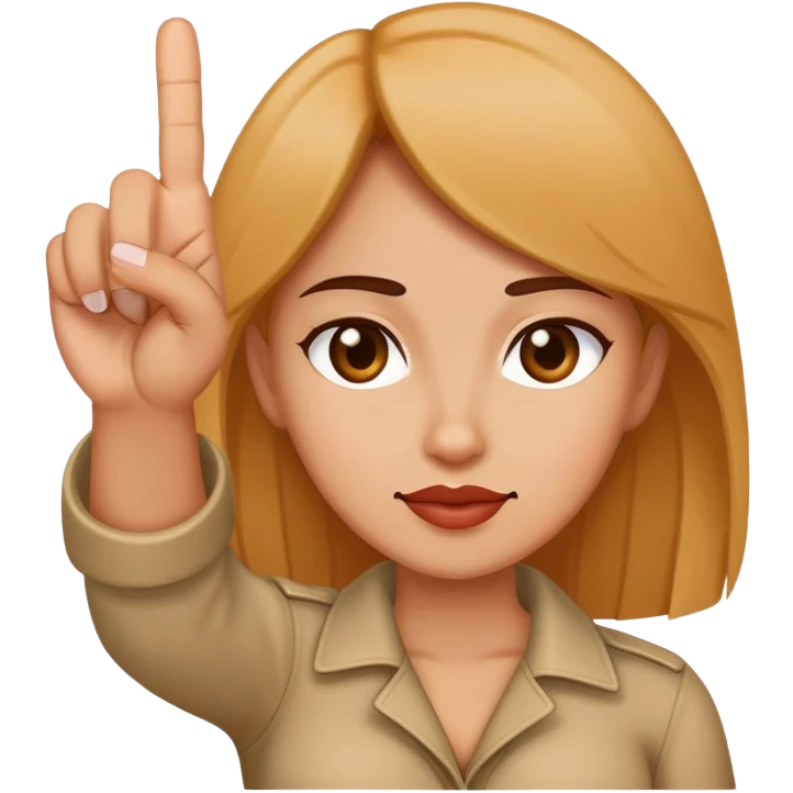 Woman sticking middle finger up emoji