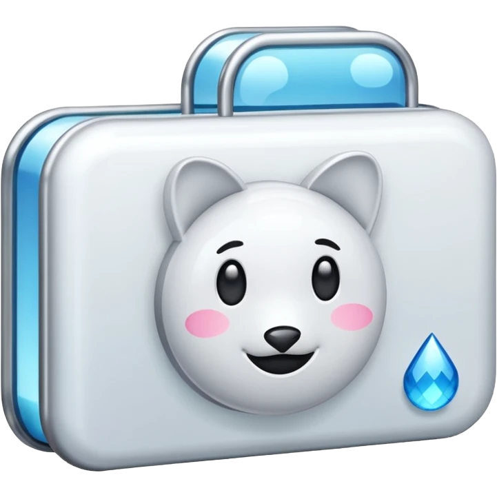 glitter white bank emoji