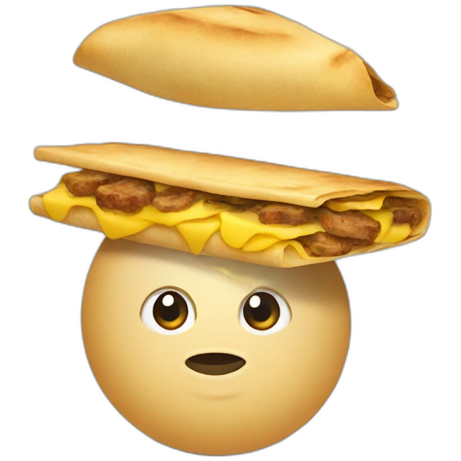 Spanish bocata with tortilla emoji