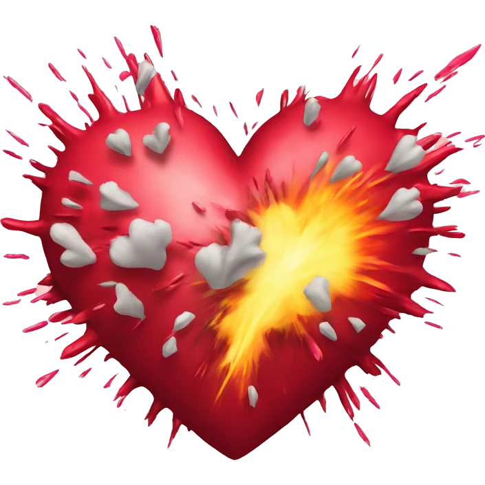 Exploding heart emoji