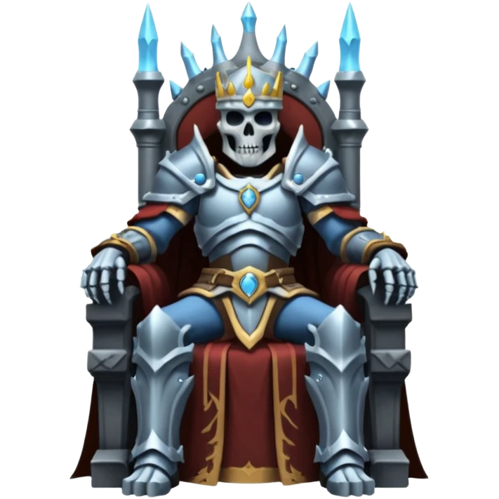 Lich King on trone emoji