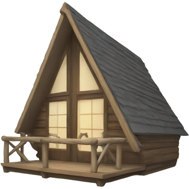 A frame cabin emoji
