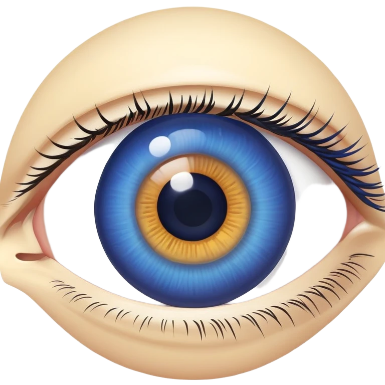 human eye with blue iris emoji