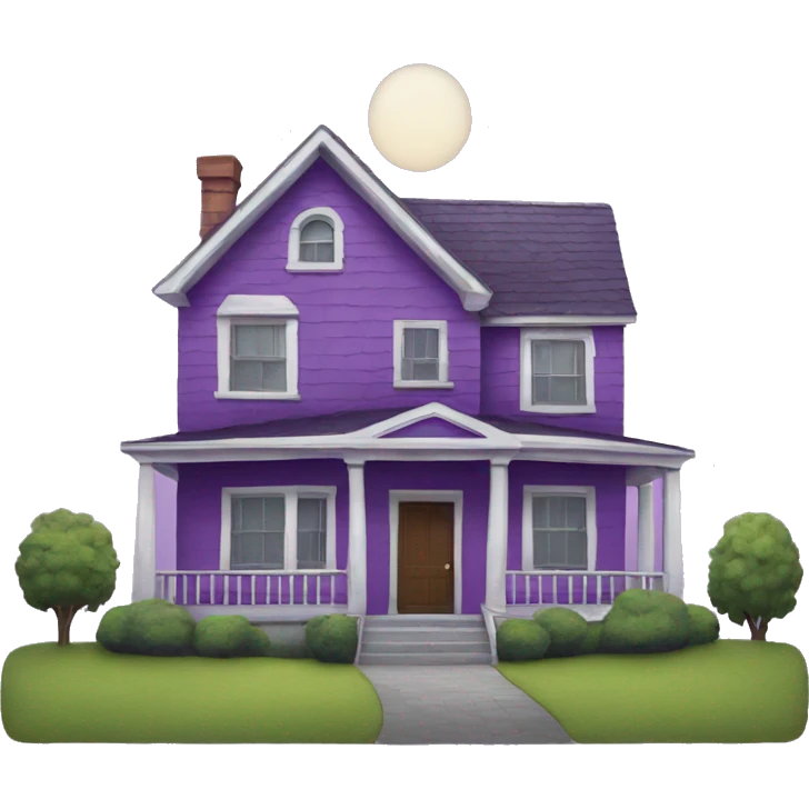 a spacious purple house  emoji