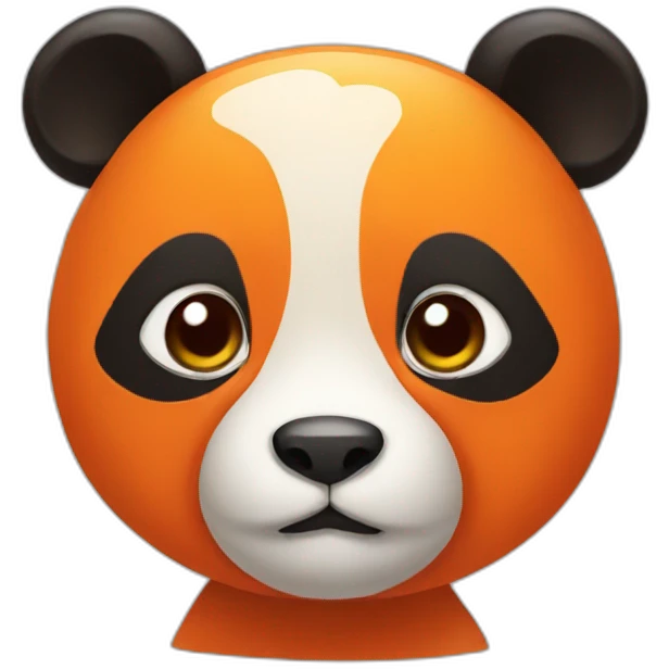 orange panda emoji