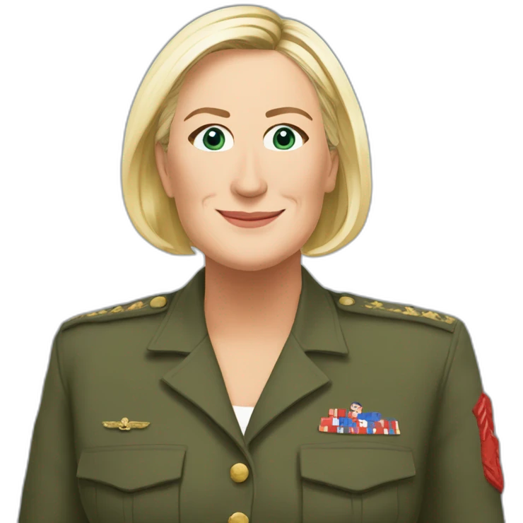 Marine le pen en calcon emoji