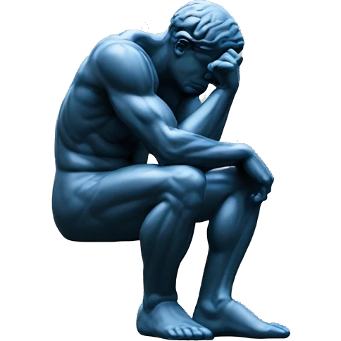 the thinker emoji