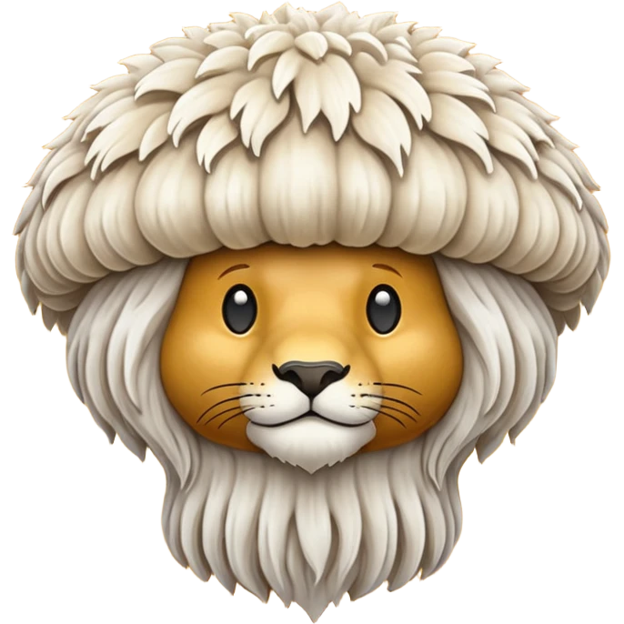 lion's mane mushroom emoji