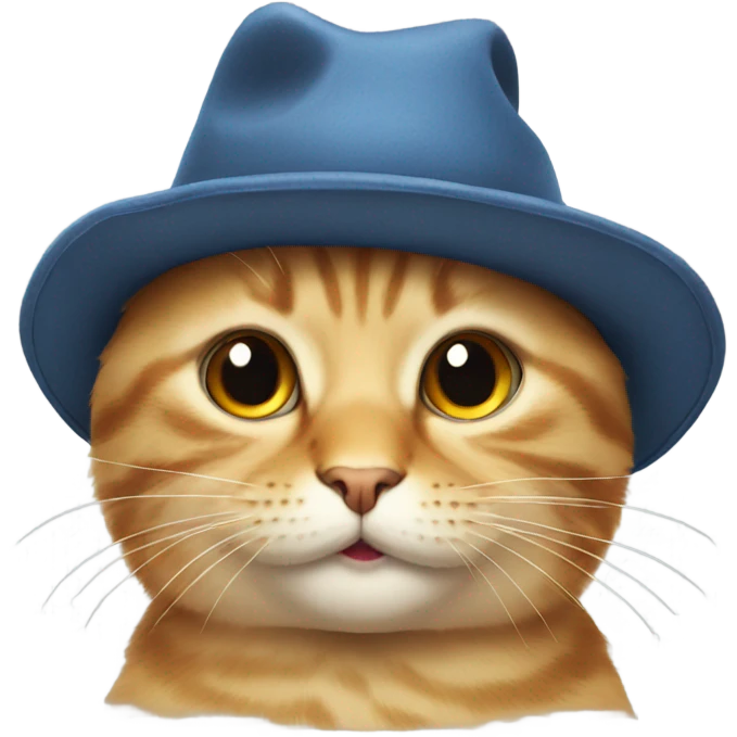 cat wearing a hat emoji