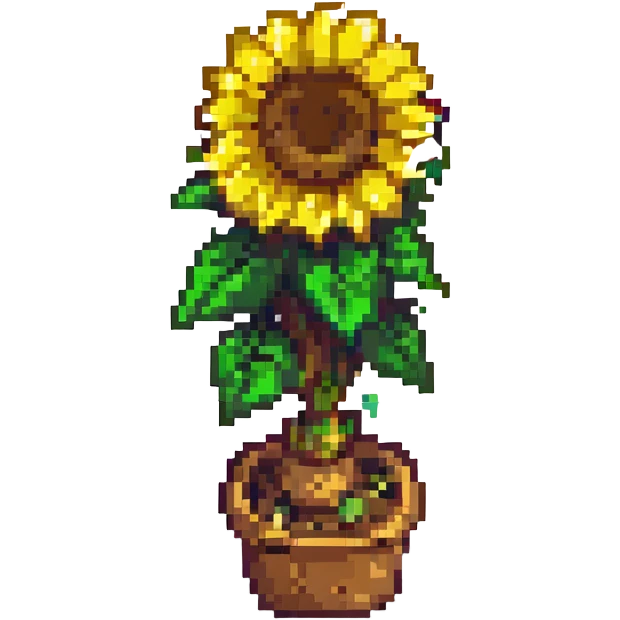 A sunflower emoji emoji