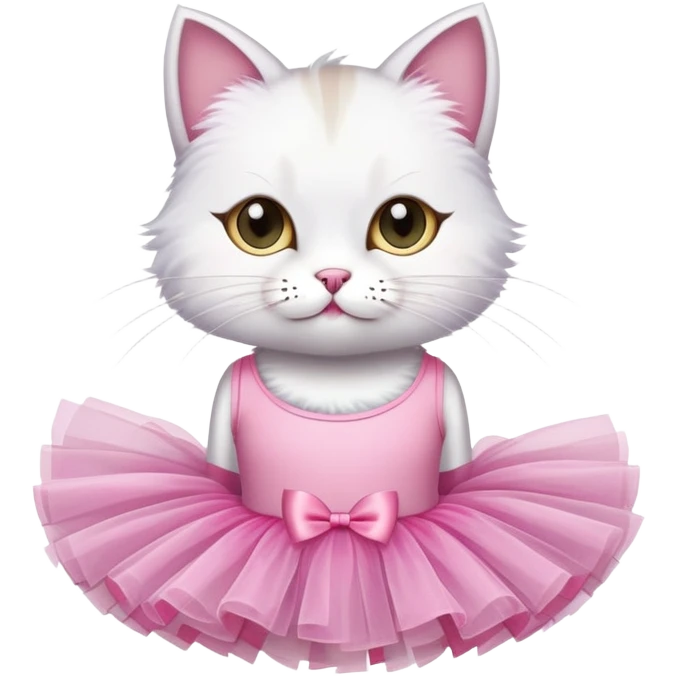 Cat in a tutu emoji