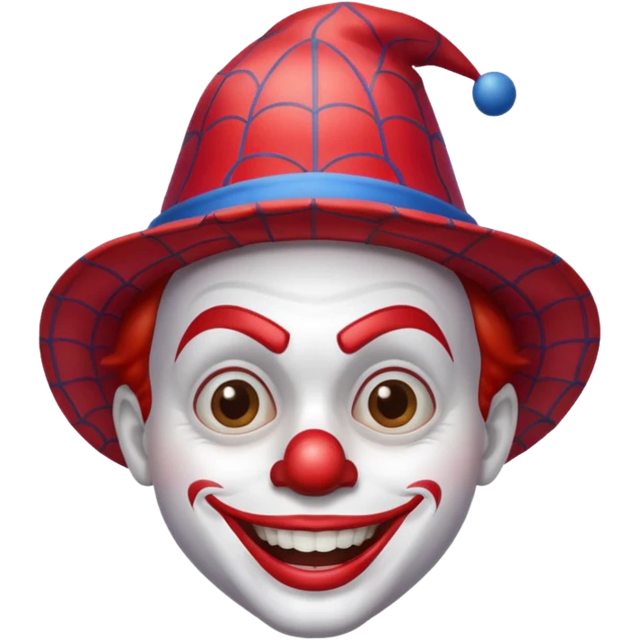 Payaso con gorro de spiderman emoji