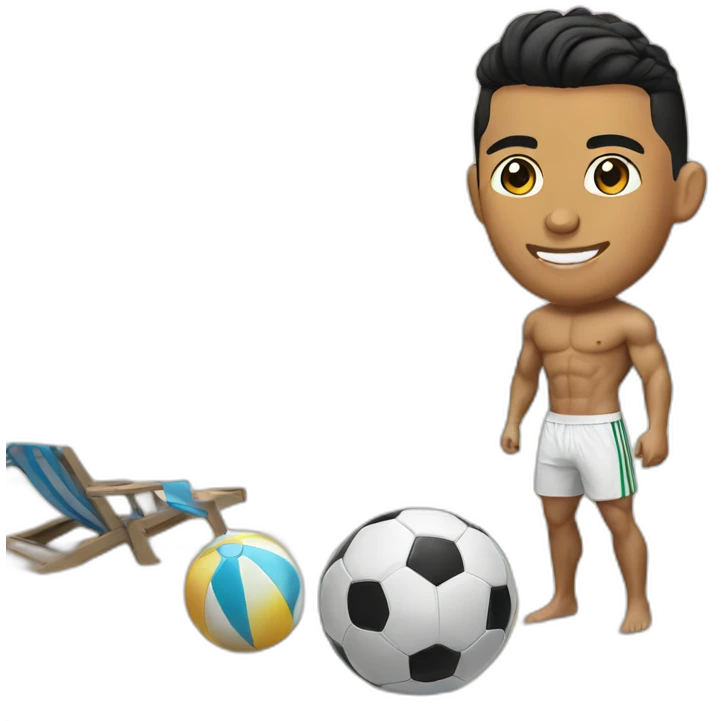 Cr7 on a beach emoji