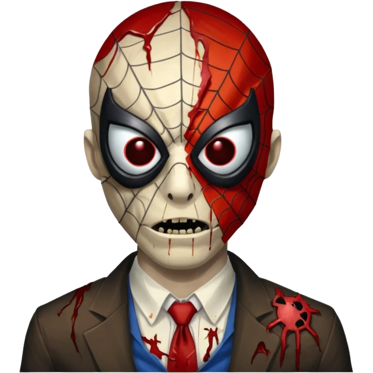 HOMEM ARANHA ZUMBI ROSTO emoji