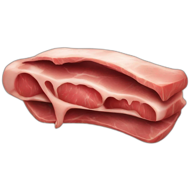 cartoon meat on bone emoji