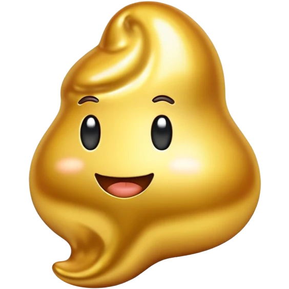 golden poop object emoji