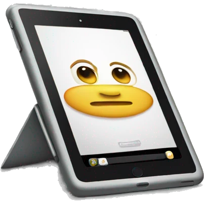 I pad phone emoji