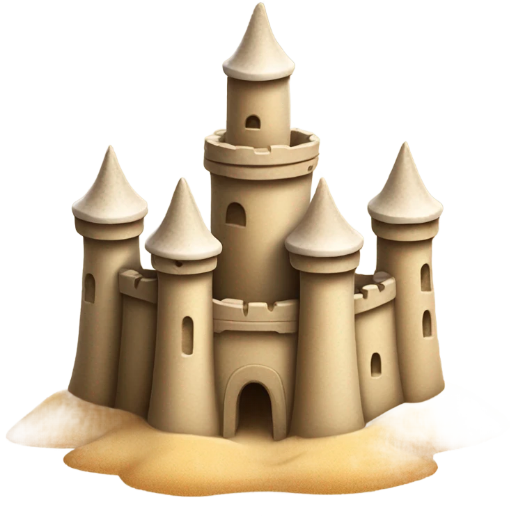 Sand castle mini emoji