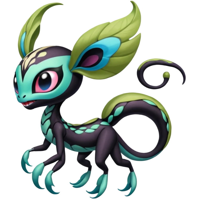 Colorful Realistic Exotic Meloetta-Venom-Stitch-Fakémon-creature-hybrid emoji