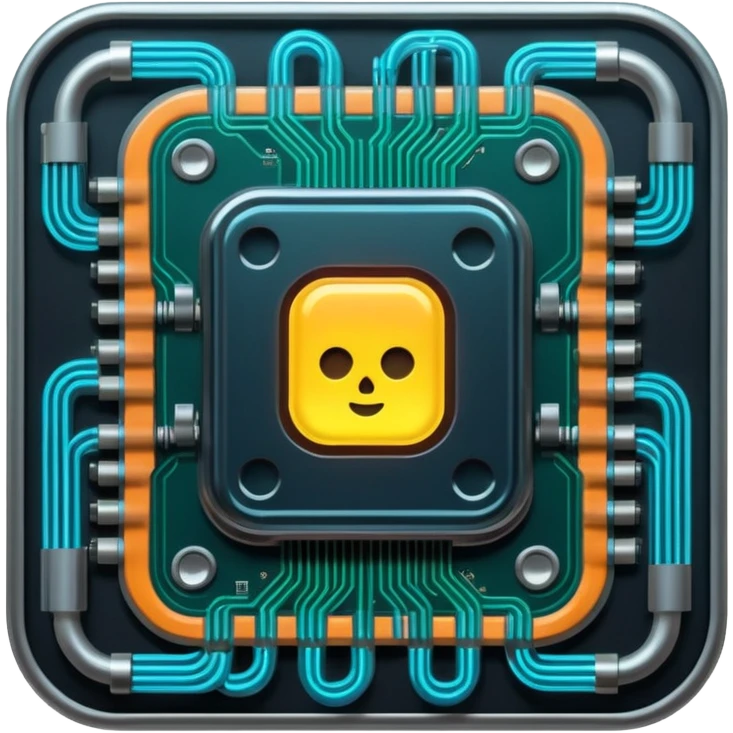 cyberpunk data chip emoji