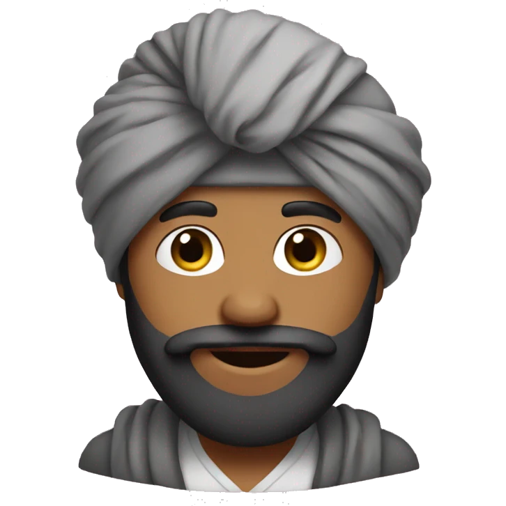 Turban guy with heart emoji